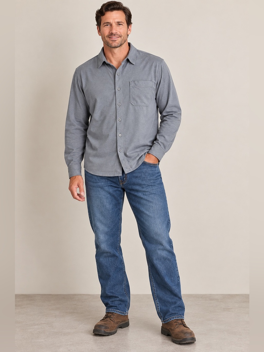 Duluth Trading  Co shirt Relaxed Fit Long Sleeve men’s size large